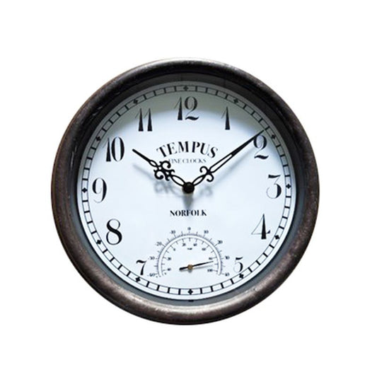 Tempus 12 Inch Decorative Garden Clock