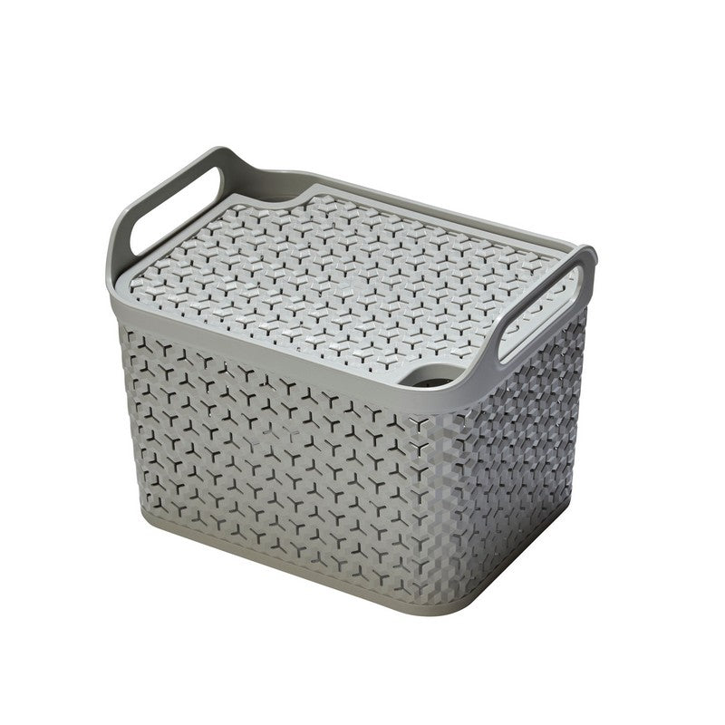 Plastic Storage Box 32.6 Litres - Grey Urban by Strata