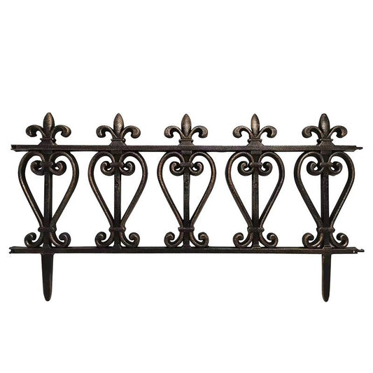 Essentials Garden Fencing Dark Metal Effect 1ft - Pack of 4 By Croft