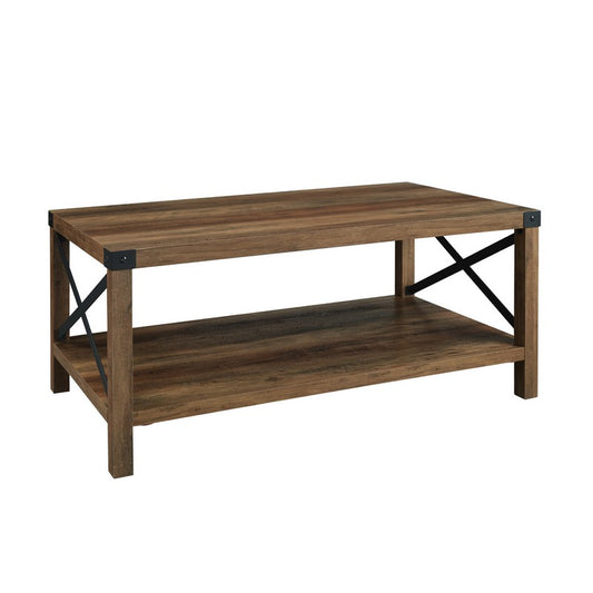 Rustic Coffee Table Brown