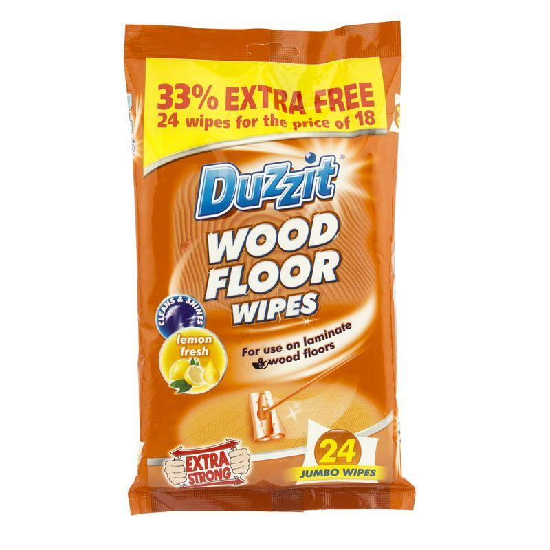 Duzzit Wood Floor Wipes 24 Pack