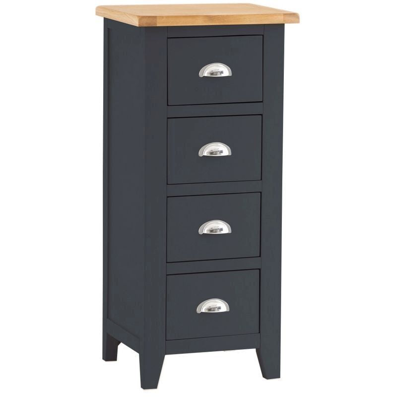 Aurora Midnight Chest of Drawers Oak 4 Drawers